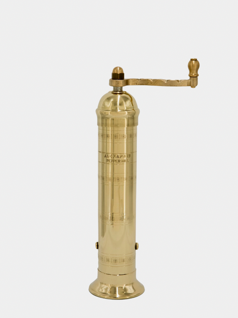Crete Brass Pepper and Salt Grinder