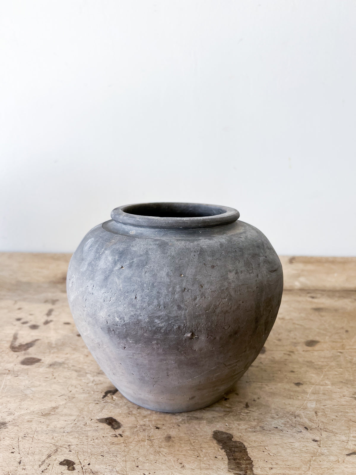 grey clay plant pots Grey Clay Pot- Small – Canteen Lifestyle & Design LLC